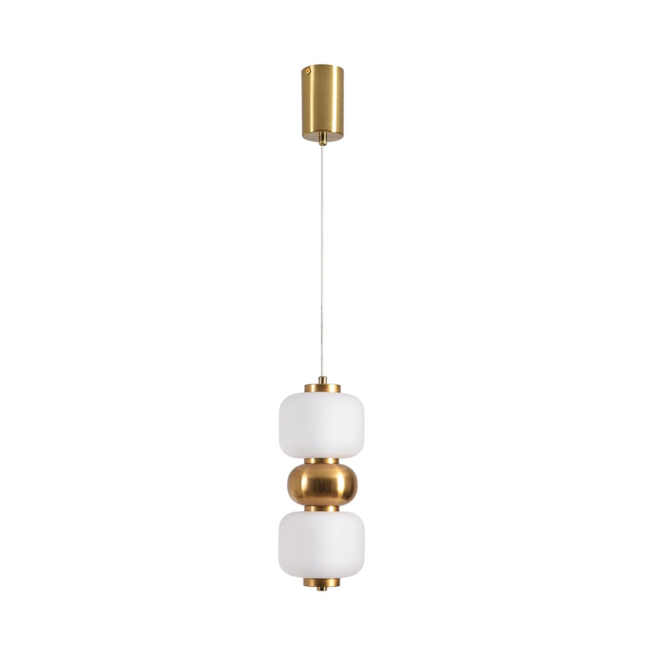 Бронза/белый, металл/стекло Подвес LED 10W 4000K 220V TAISHA LEDIO, арт. 8324/20L