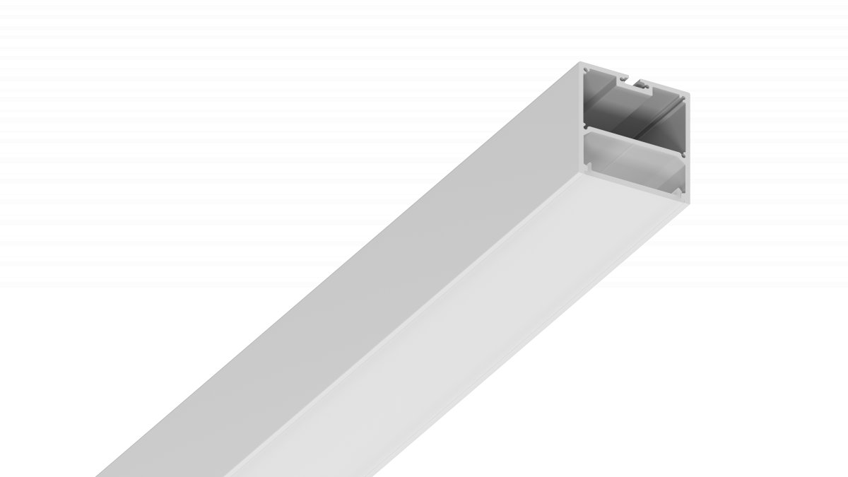 Алюминиевый профиль SWG Design LED LS 5050, 2500 мм, белый (нового образца)