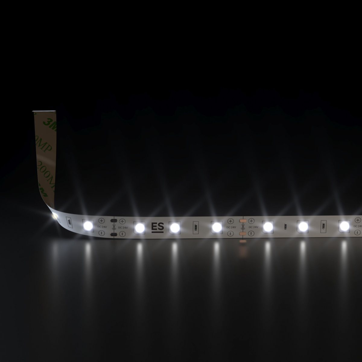 Светодиодная лента 24 В 4,8 Вт/м 60 Led/м 2835 IP20, дневной белый 4200K, 5 м