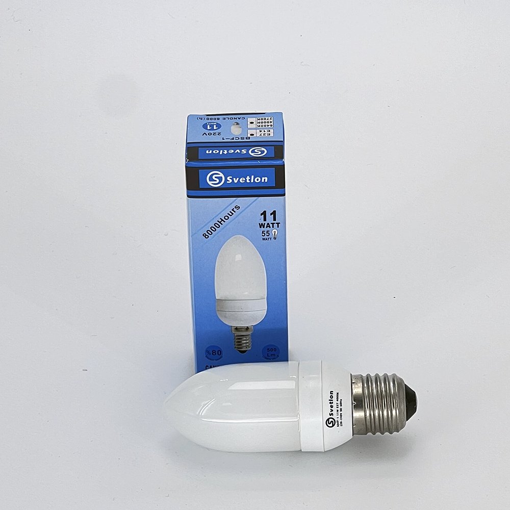 Лампа "конус" Mini  11W E27 (110*38)  BSCF-1.  Цвет: теплый белый