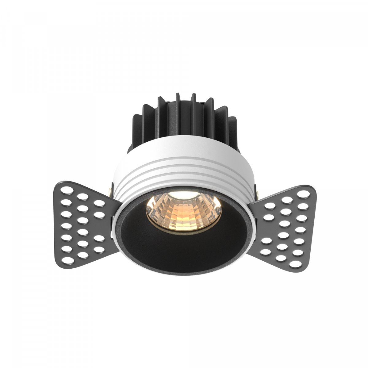 Встраиваемый светильник Maytoni Technical Round DL058-7W3K-TRS-B, черный