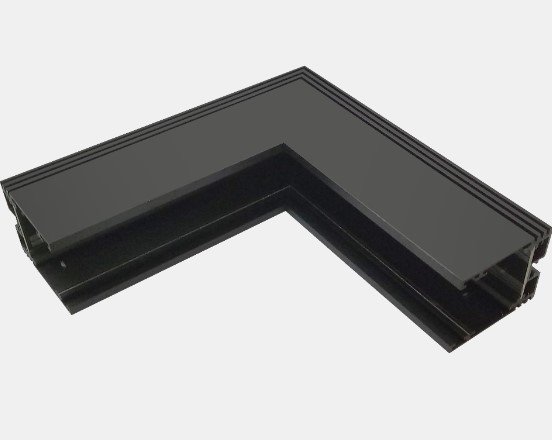 Коннектор угловой настенно-потолочный SWG SY Черный Муар SY-601902-CN-BLMR-PCB Серебро