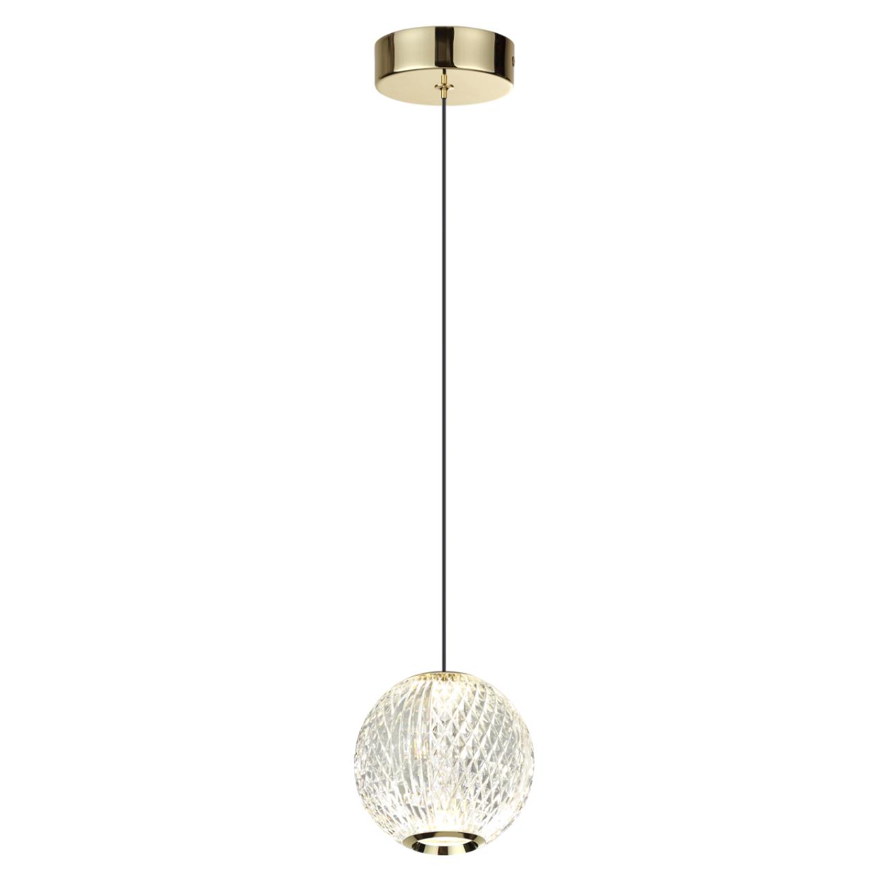 Золотой/металл/акрил Подвес LED 5W 4000K 390лм CRYSTAL L-VISION, арт. 5008/5LA