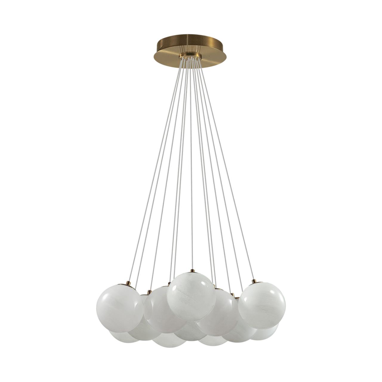 Светильник металл/стекло/бронза/белый IP20 E14 13*5W 220-240V MAGIA MIDCENT, арт. 7109/13