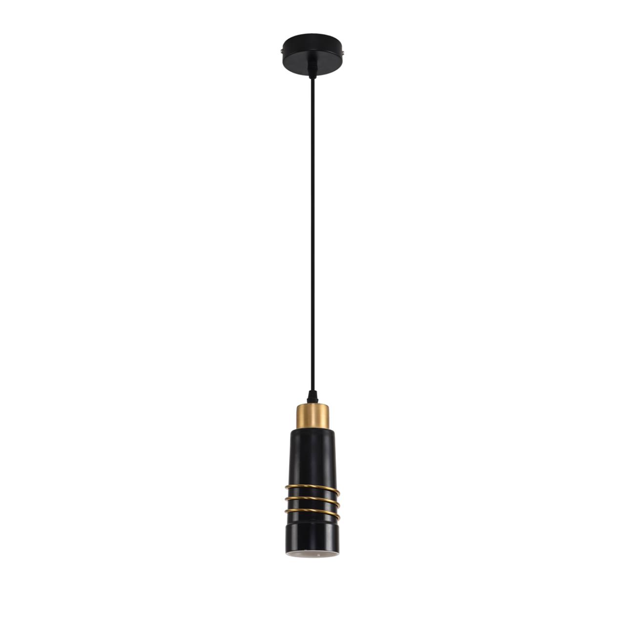 Золото/черный металл/керамика Подвес E27 60W 220V LILO MODERNI, арт. 8361/1A