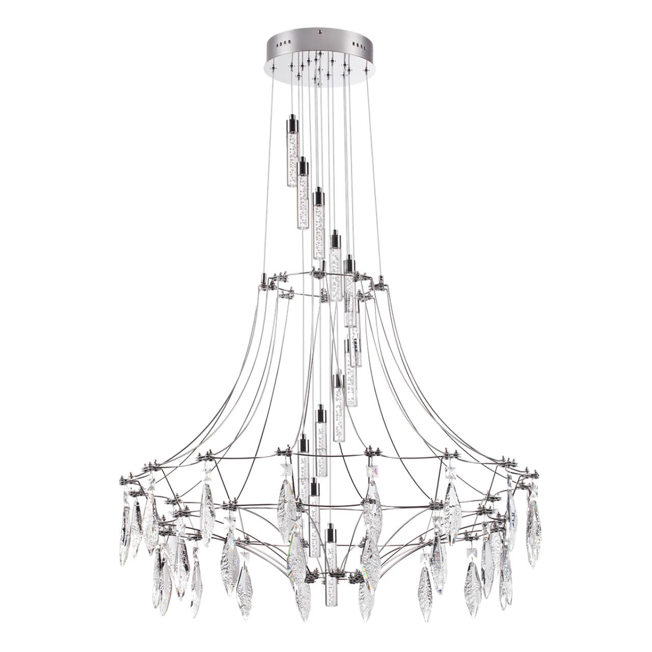 Люстра хром/металл/хрусталь IP20 LED 51W 4000K FLAMENCO CLASSIC, арт. 6699/51L
