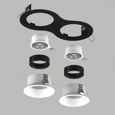 фото Комплект со светильником Domino, белый Lightstar D6270606BMOD