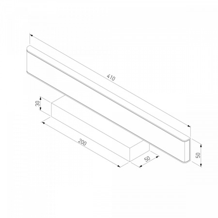 фото Настенный светодиодный светильник Sankara LED черный 16W IP20 черная
