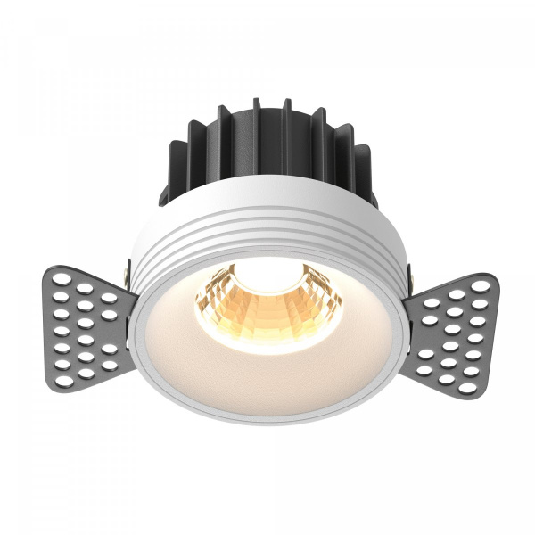 Встраиваемый светильник Maytoni Technical Round DL058-12W2.7K-TRS-W, белый