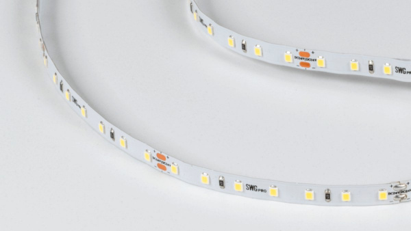фото Светодиодная лента SWG PRO 2835, 84 LED/м, 8,6 Вт/м, 24В, IP20, Цвет: Холодный белый, SWG2P84-24-8.6-W, катушка 5 м