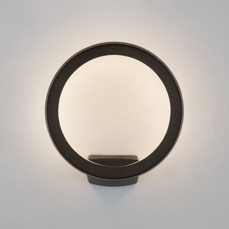 фото Уличный настенный светодиодный светильник Ring IP54 1710 TECHNO LED черный