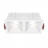 Встраиваемый светильник Maytoni Technical Alfa LED DL043-02-10W4K-D-SQ-W, белый