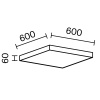 фото Потолочный светильник Maytoni Technical Zon C032CL-90W4K-SQ-W, белый