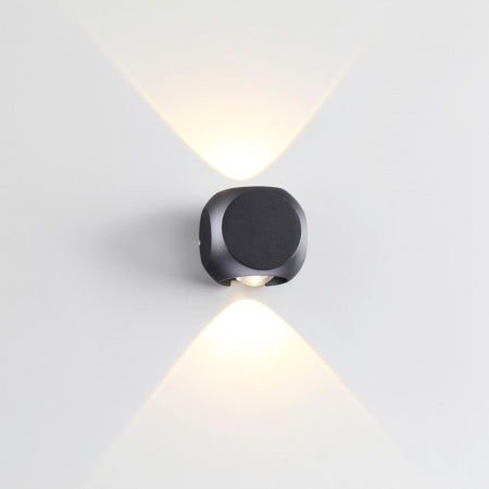 фото Черн/металл Настенный светильник IP54 LED 4W 350Лм 3200K 70° MIKO HIGHTECH, арт. 4222/4WL
