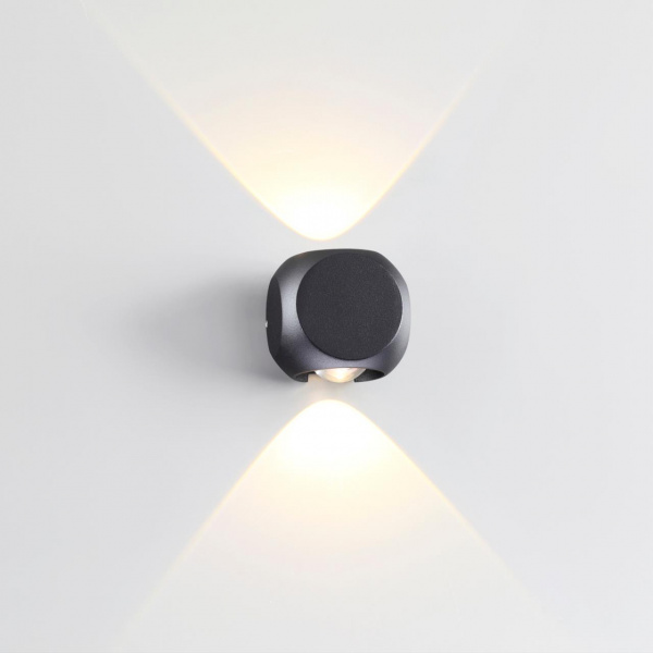 фото Черн/металл Настенный светильник IP54 LED 4W 350Лм 3200K 70° MIKO HIGHTECH, арт. 4222/4WL