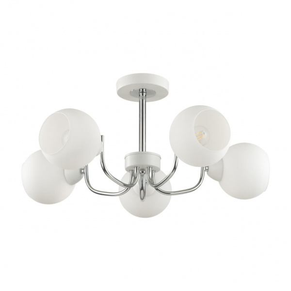 5641/5C COMFI LN23  белый, хром Люстра потолочная E27 5*60W 220V BLISS