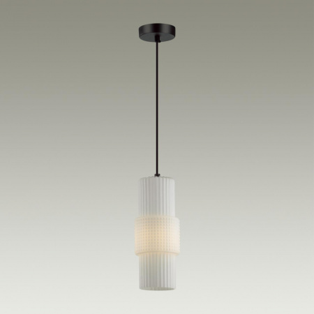 фото Черный/белый матовый металл/стекло Подвес E14 1*40W PIMPA MODERN, арт. 5017/1