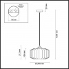 фото Янтарный/бронзовый Подвес E27 60W BINGA PENDANT, арт. 4747/1