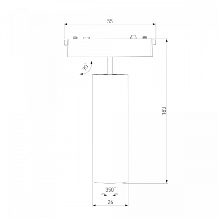 фото Трековый светильник 18W 4000K Arcos Flat Magnetic 85096/01