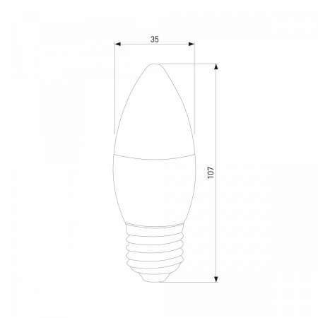 фото Светодиодная лампа "Свеча" Dimmable C35 7W 4200K E27 BLE2775