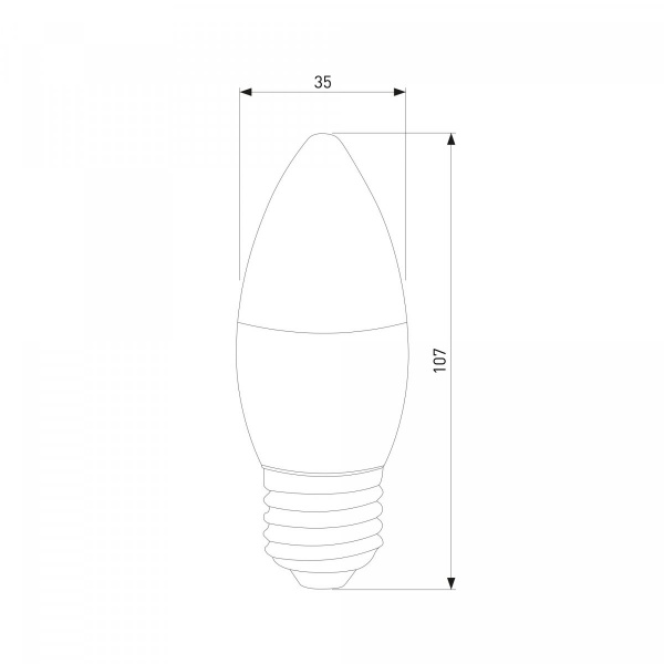 фото Светодиодная лампа "Свеча" Dimmable C35 7W 4200K E27 BLE2775