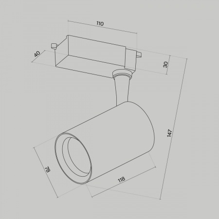 фото Трековый светильник Maytoni Technical Vuoro TR003-1-10W4K-M-W, белый
