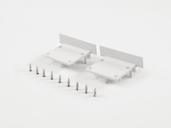Заглушки SWG LE4932-W-ECS белые для профиля LE.4932-W (комплект, 2 шт)