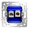фото Механизм розетки TV+RJ45 кат. 6, S70