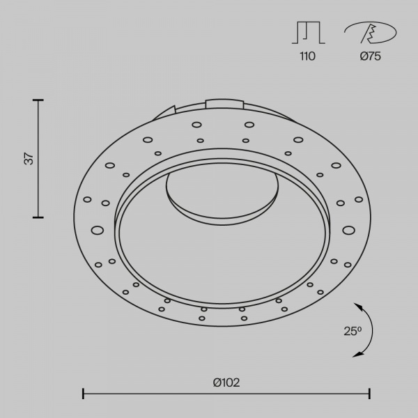 фото Встраиваемый светильник Maytoni Technical Share DL051-U-2WMG, белый