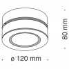фото Потолочный светильник Maytoni Technical Treviso C023CL-L20B, черный