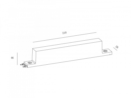 фото Блок питания накладной SWG на трек, системы SLIM черный DRV-SLIM-150-BL, 48В, 150W, DRV-SLIM-150-BL