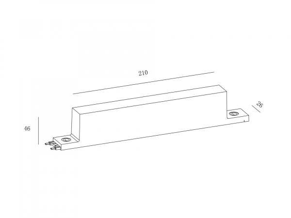 фото Блок питания накладной SWG на трек, системы SLIM черный DRV-SLIM-150-BL, 48В, 150W, DRV-SLIM-150-BL