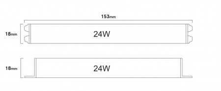 фото Блок питания сверхтонкий SWG для светодиодных лент, 24 W, 24V, L-24-24