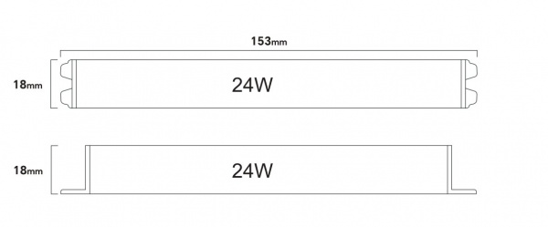 фото Блок питания сверхтонкий SWG для светодиодных лент, 24 W, 24V, L-24-24