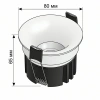 фото Свет-к LED (S1312) встр. круг. 220-240V COB 12W 4000K черный WO