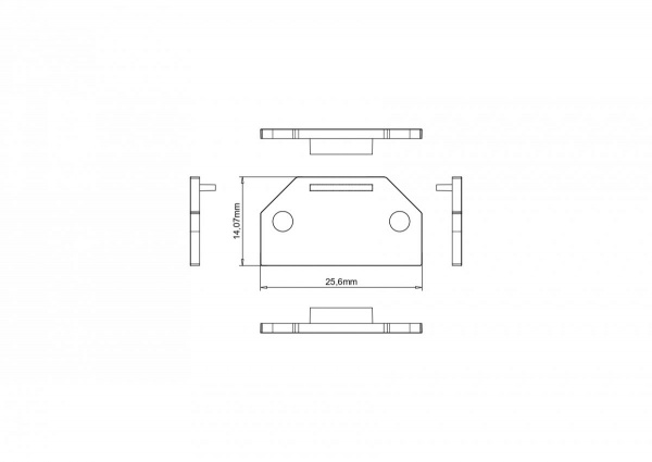 фото Заглушки SWG RC-12-ECS, для профиля RC-12, (комплект 2 шт)