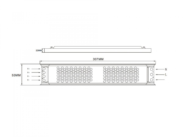 фото Ультратонкий блок питания SWG в металлическом корпусе, IP20, 400W, 24V, XT-400-24