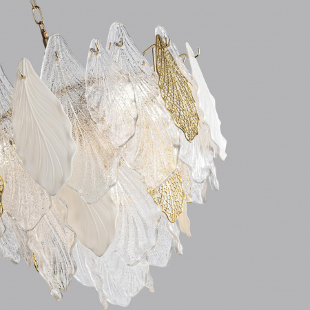фото Золото/белый/прозрачный/металл/стекло/фарфор/металл Люстра E14 8*40W LACE HALL, арт. 5052/8