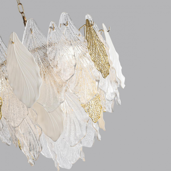 фото Золото/белый/прозрачный/металл/стекло/фарфор/металл Люстра E14 8*40W LACE HALL, арт. 5052/8