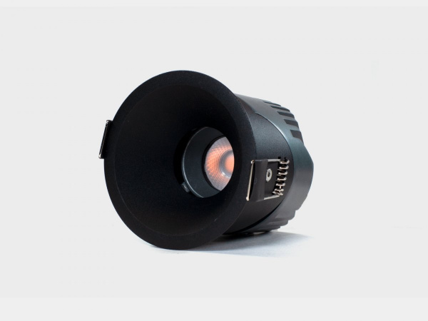Светильник встраиваемый SWG 12Вт 55° IP65 черный 3000К поворотный RC-D84-12-BL-WW65