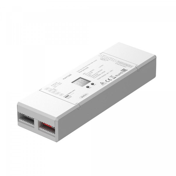 Контроллер DALI DT8 четырёхканальный 12-24В Цветной (RGB)+W 180Вт Maytoni 721016, белый
