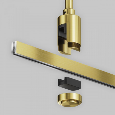 фото Крепление потолочное Короткое / Short одинарное 138мм Flarity латунь Maytoni Technical TRA156C-SL1-BS