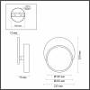 фото Чёрный Бра LED 9W 3000K 220V DEVIN LEDIO, арт. 5627/9WL