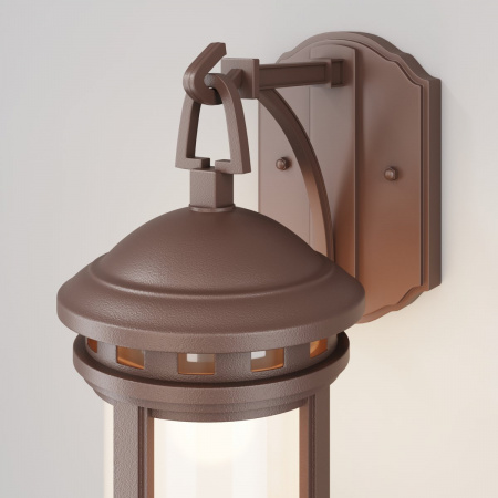 фото Уличный настенный светильник Maytoni Outdoor Salamanca O031WL-01BR, коричневый
