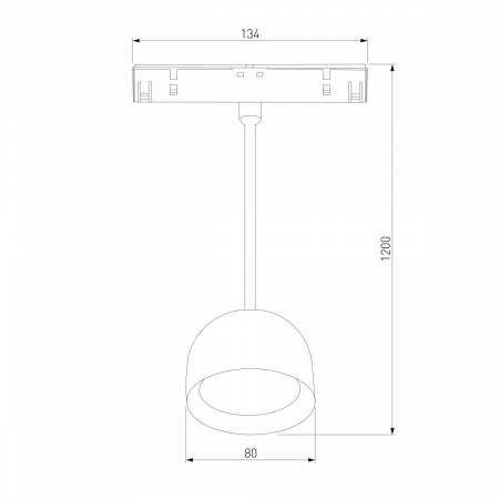 фото Slim Magnetic Трековый светильник 8W 4000K Uno (черный) 85126/01