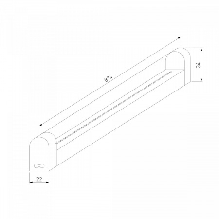 фото Светильник стационарный светодиодный Led Stick 18 Вт 6500К 90 см 55001/LED