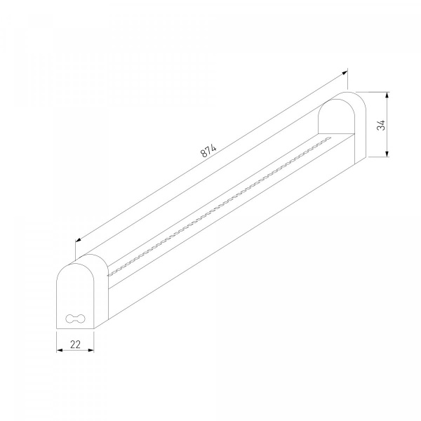 фото Светильник стационарный светодиодный Led Stick 18 Вт 6500К 90 см 55001/LED