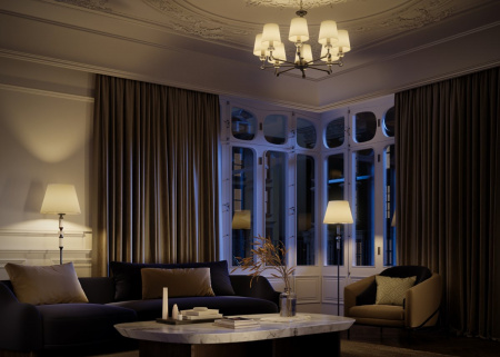 фото Торшер Maytoni Riverside MOD018FL-01CH, хром