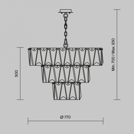 фото Подвесной светильник Maytoni Puntes MOD043PL-18G, золото