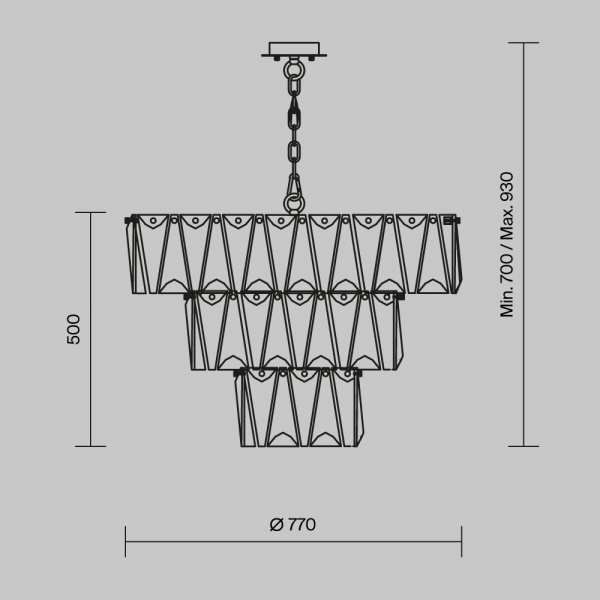 фото Подвесной светильник Maytoni Puntes MOD043PL-18G, золото